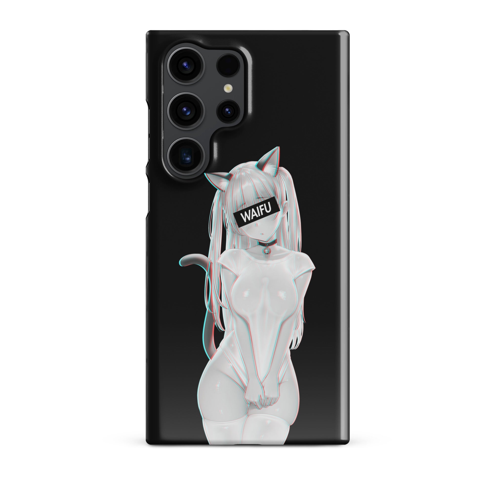 Cute Anime Girl Waifu Material - Black Edition #002 Samsung Premium Case