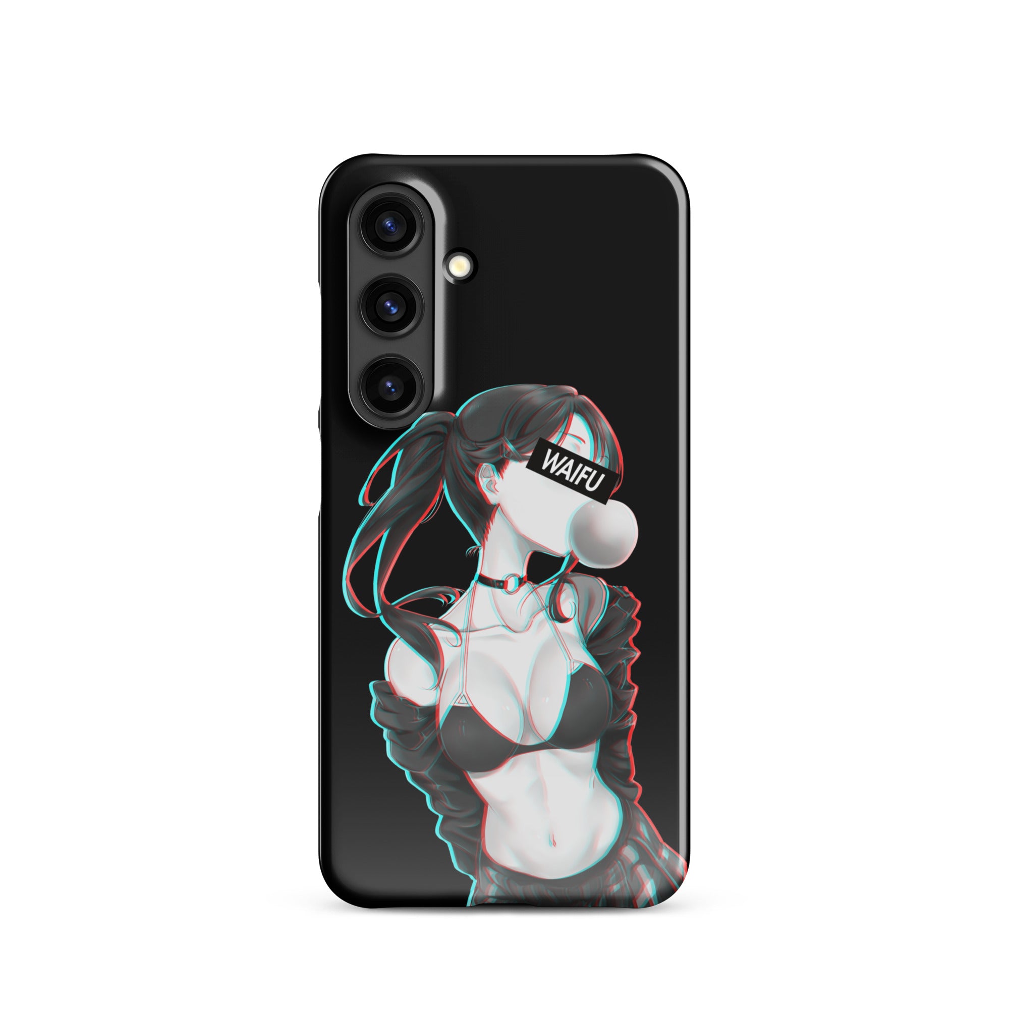 Cute Anime Girl Waifu Material - Black Edition #001 Samsung Premium Case