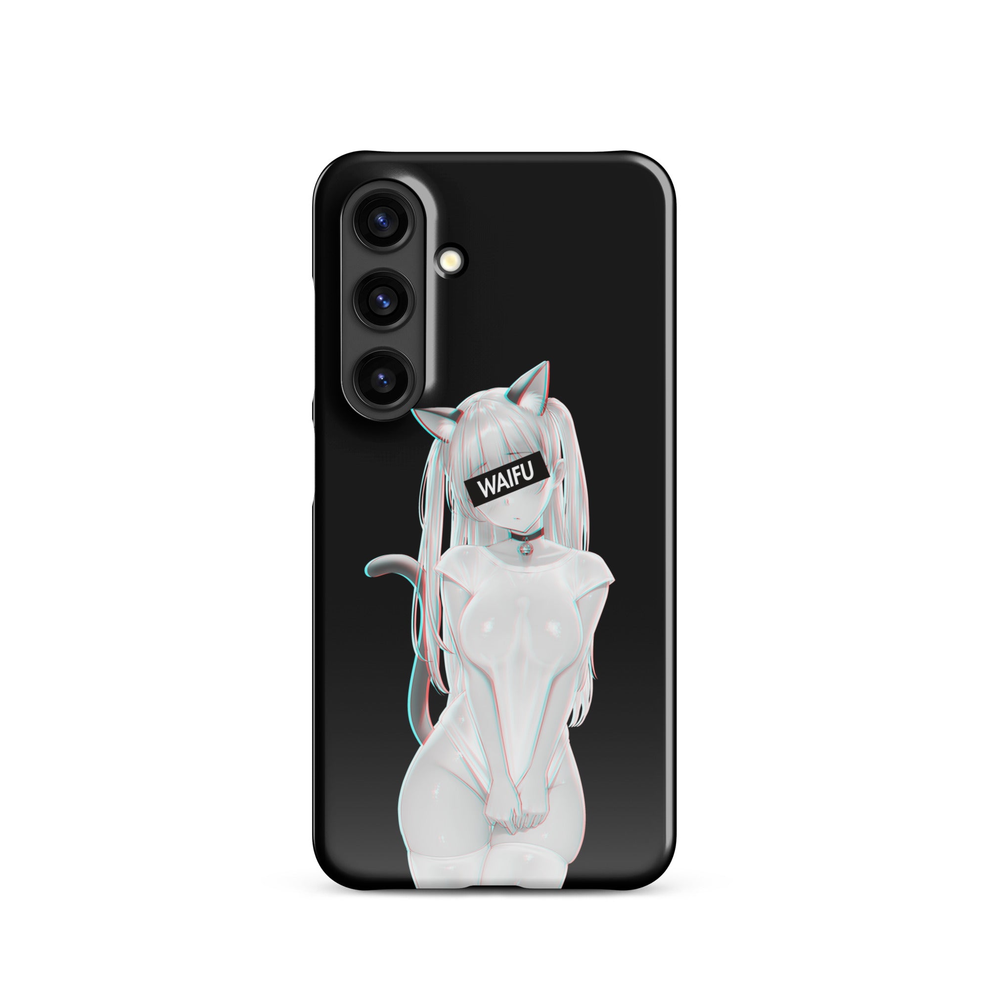 Cute Anime Girl Waifu Material - Black Edition #002 Samsung Premium Case