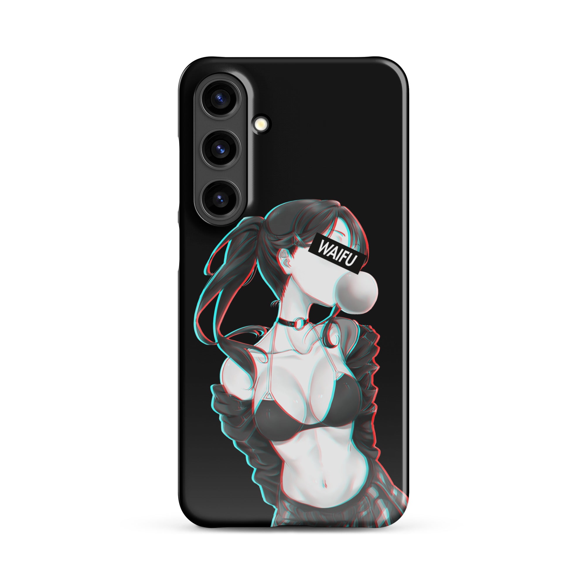 Cute Anime Girl Waifu Material - Black Edition #001 Samsung Premium Case