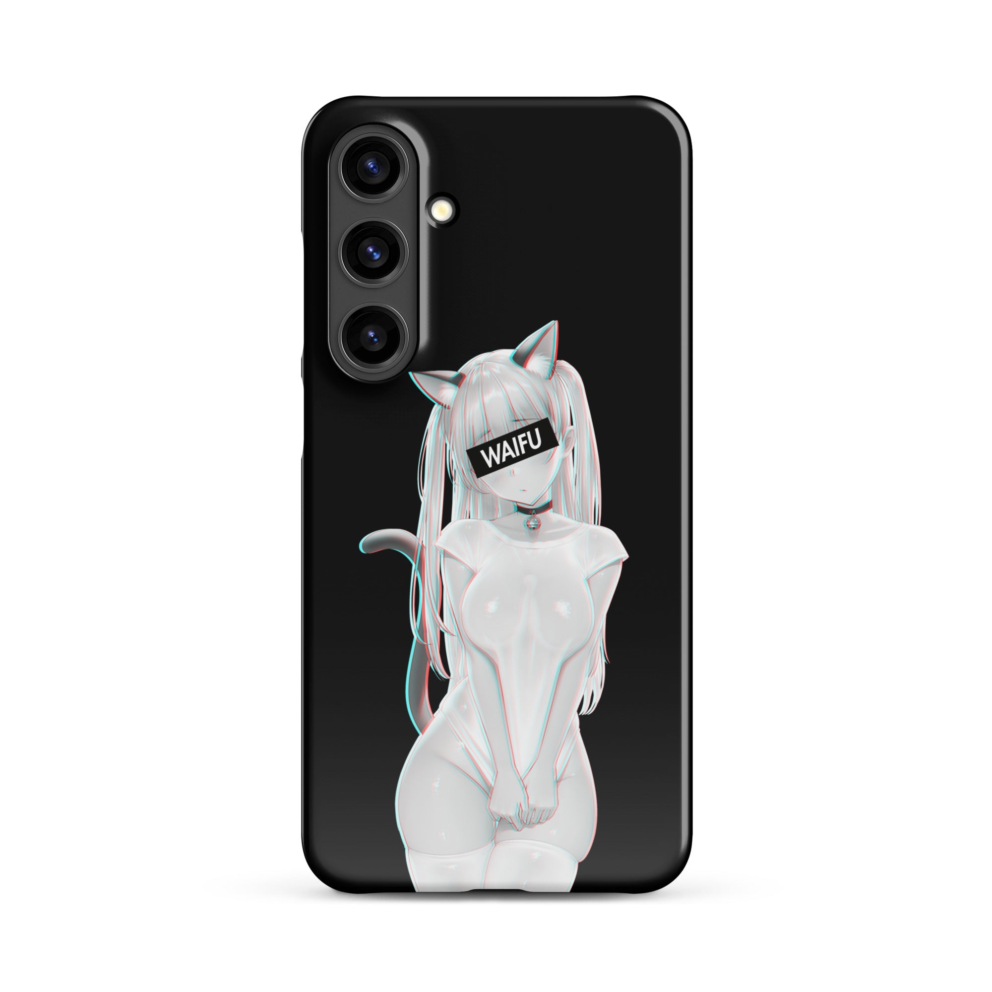 Cute Anime Girl Waifu Material - Black Edition #002 Samsung Premium Case