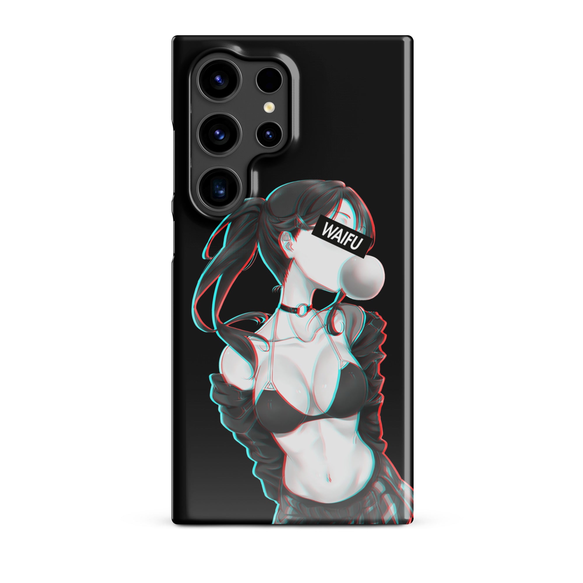 Cute Anime Girl Waifu Material - Black Edition #001 Samsung Premium Case