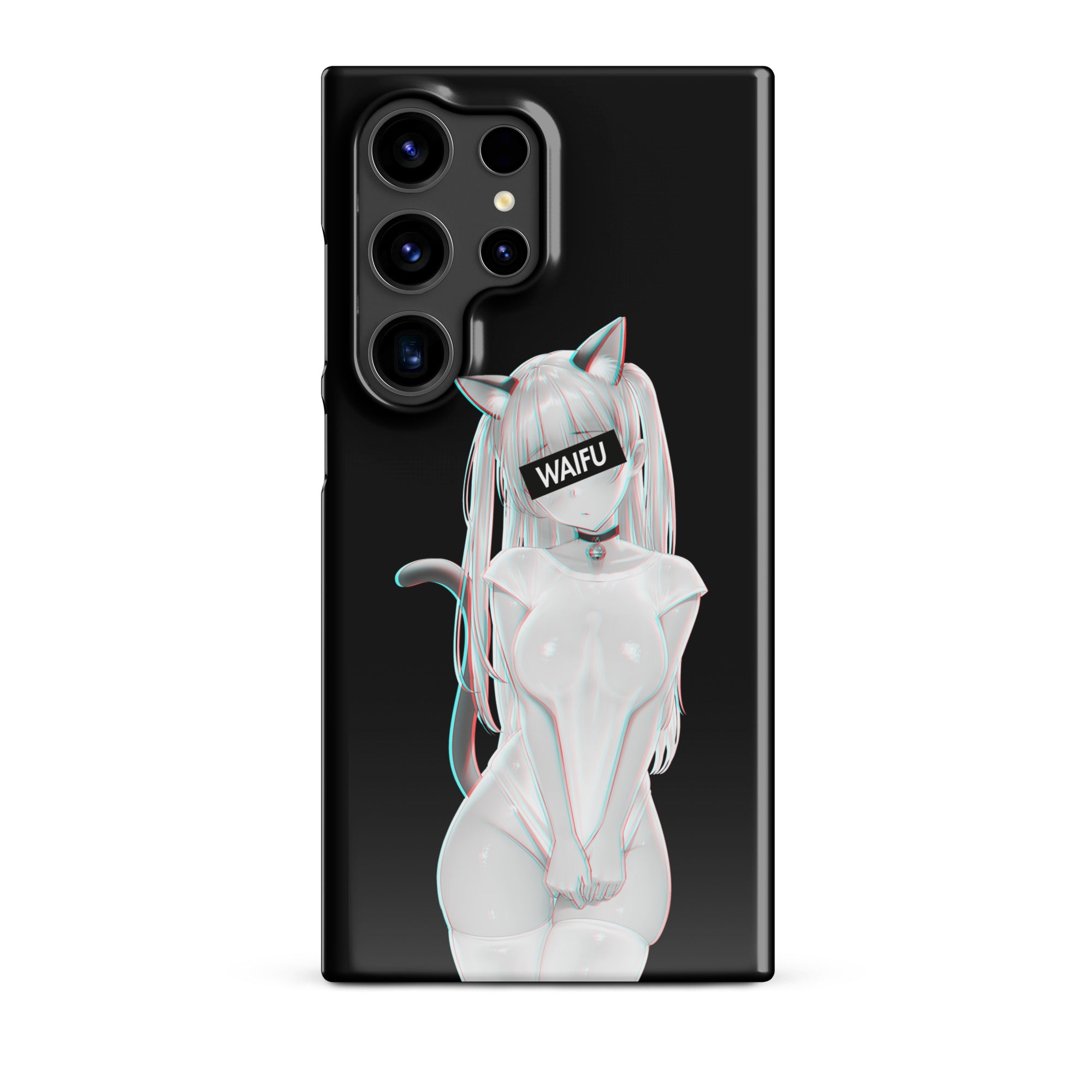 Cute Anime Girl Waifu Material - Black Edition #002 Samsung Premium Case