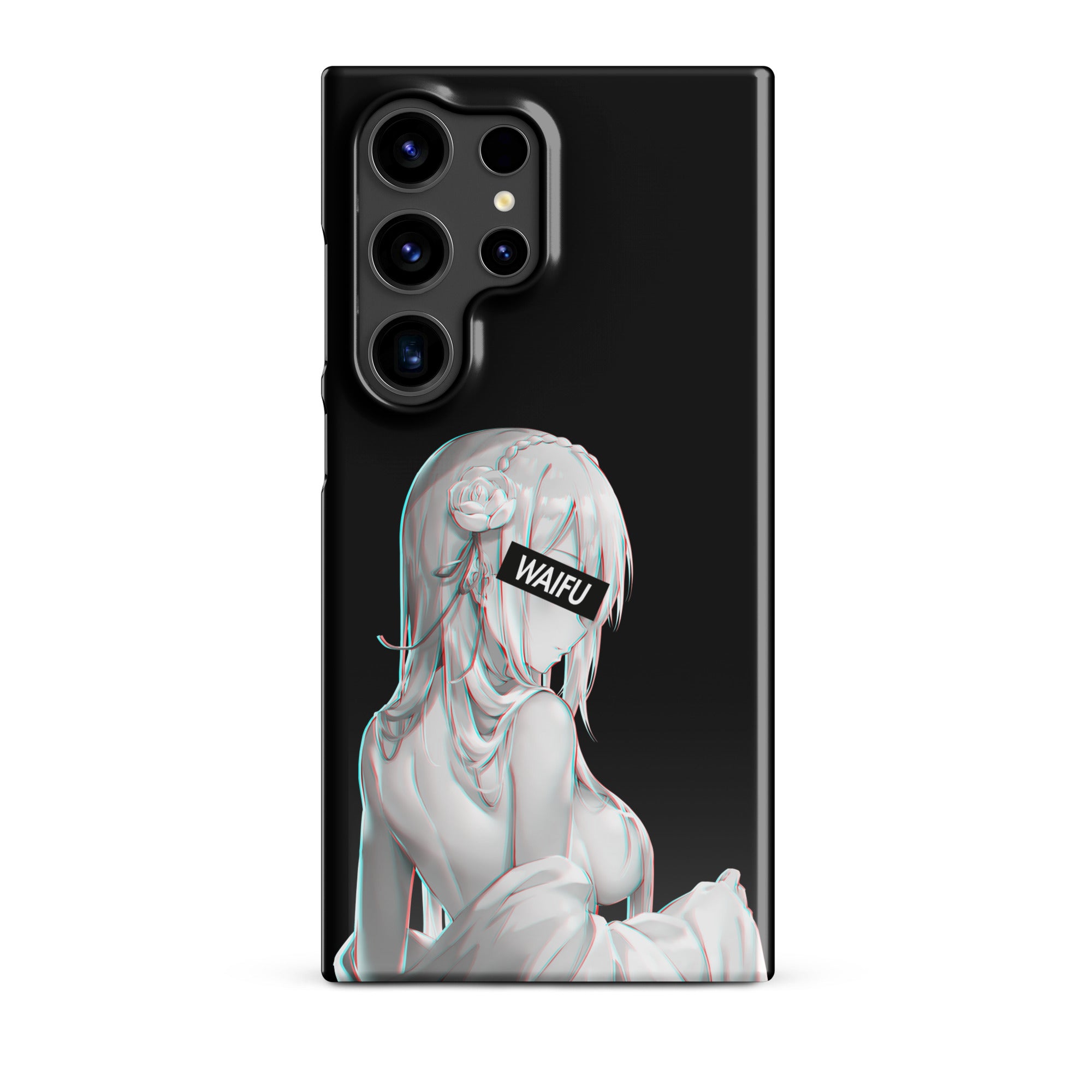 Emilia Waifu Material - Black Edition #001 Samsung Premium Case