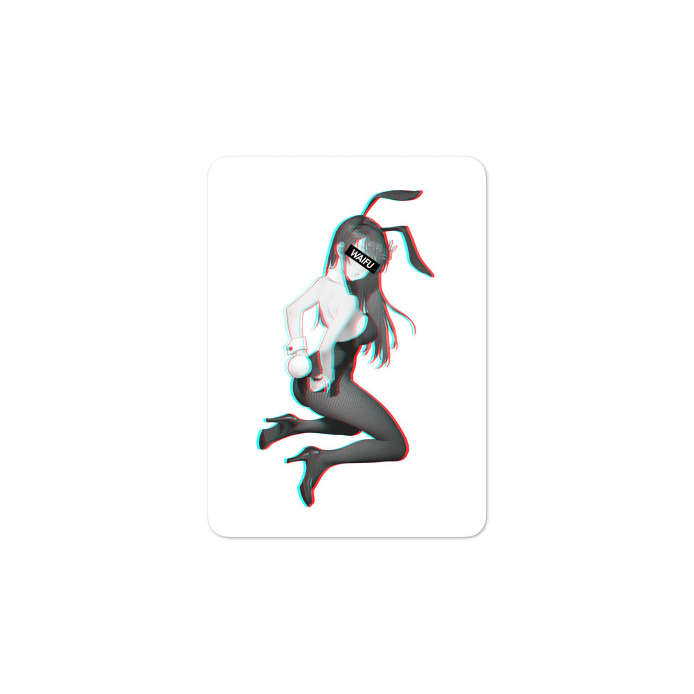 Mai Waifu Material #001 Kiss Cut Premium Sticker