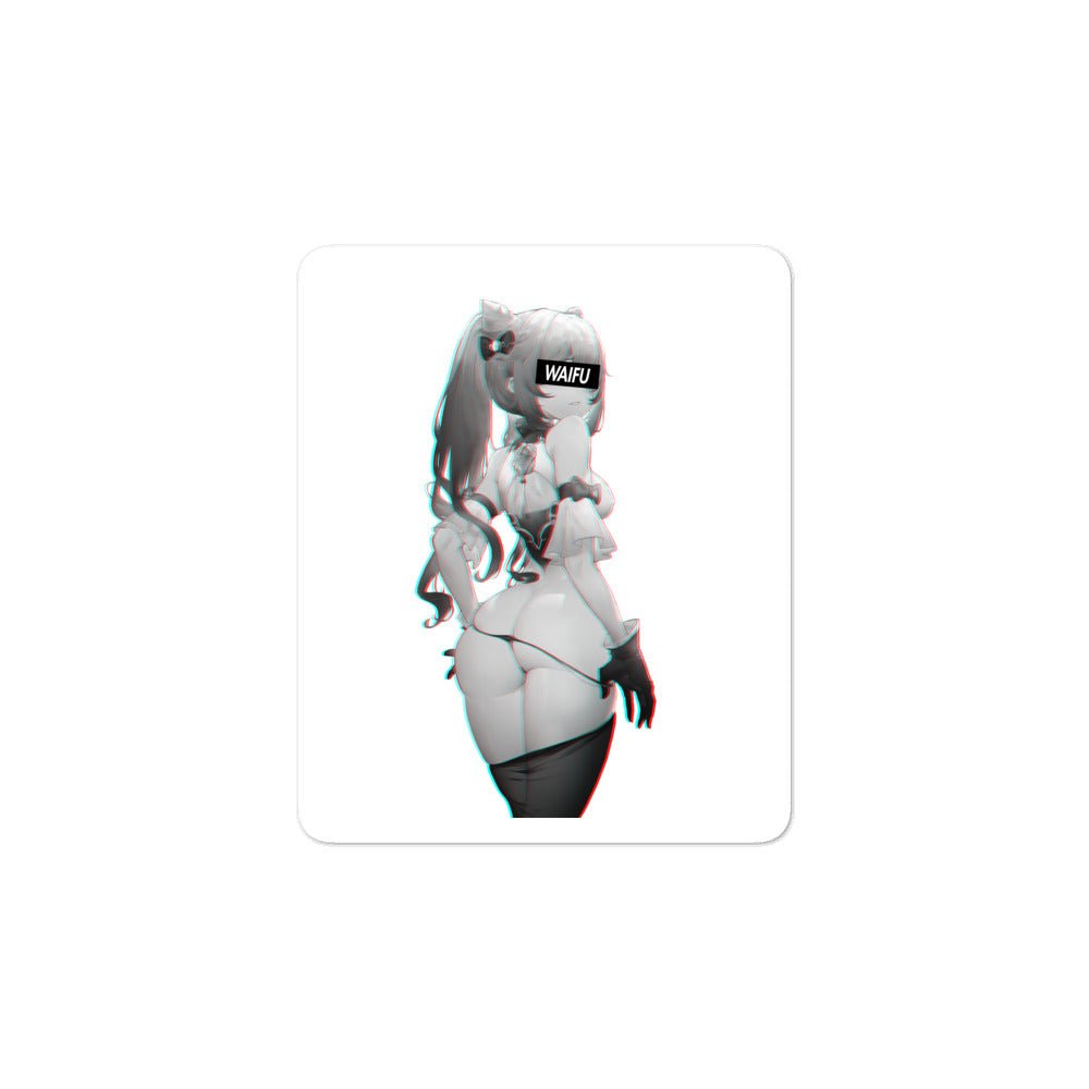 Keqing Waifu Material #006 Kiss Cut Premium Sticker