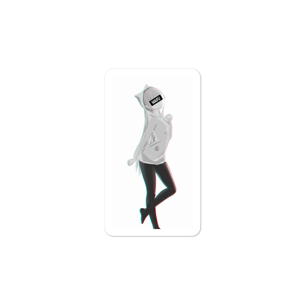 Keqing Waifu Material #007 Kiss Cut Premium Sticker