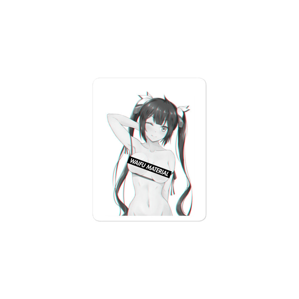 Hestia Waifu Material #001 Kiss Cut Premium Sticker