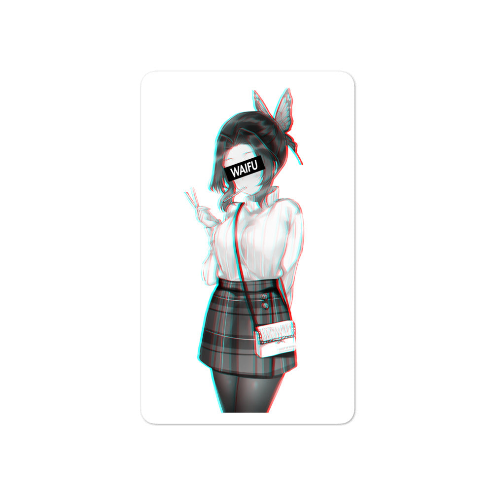 Shinobu Waifu Material #001 Kiss Cut Premium Sticker