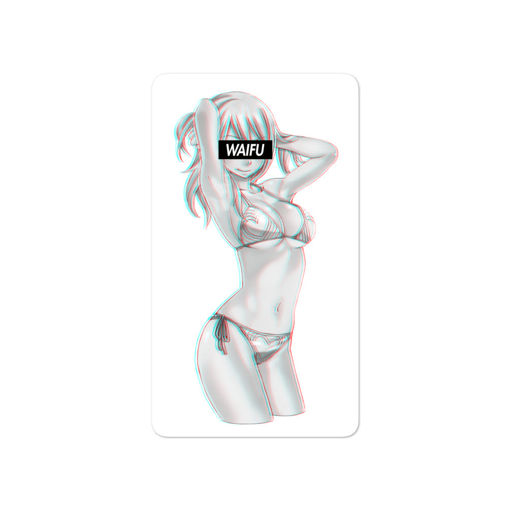 Lucy Waifu Material #001 Kiss Cut Premium Sticker