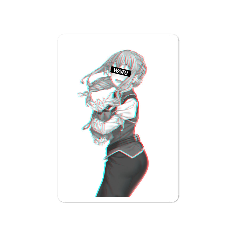 Guild Girl Waifu Material #001 Kiss Cut Premium Sticker