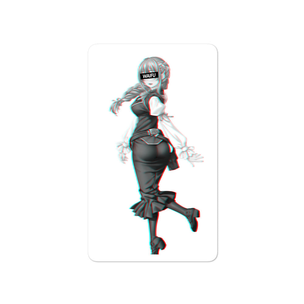 Guild Girl Waifu Material #002 Kiss Cut Premium Sticker