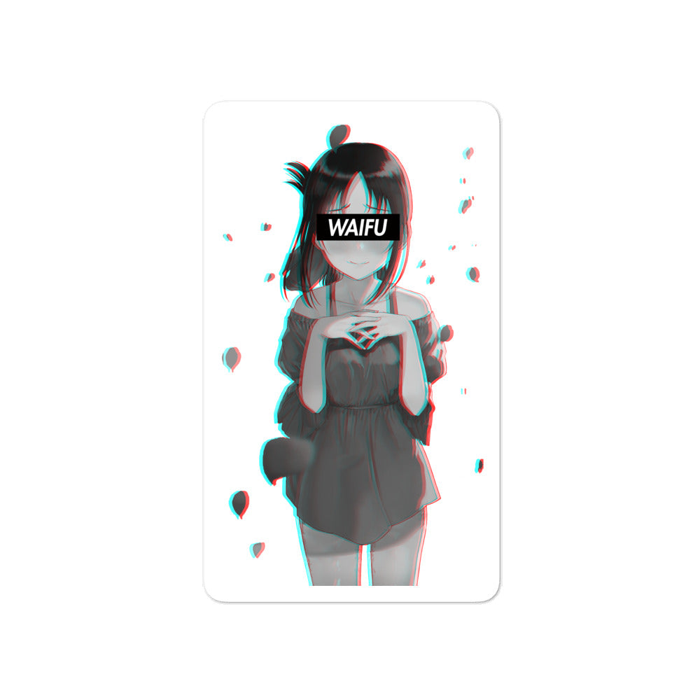 Kaguya Waifu Material #001 Kiss Cut Premium Sticker
