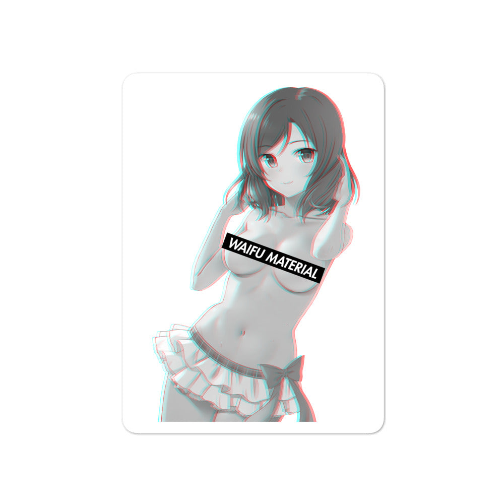 Maki Waifu Material #001 Kiss Cut Premium Sticker