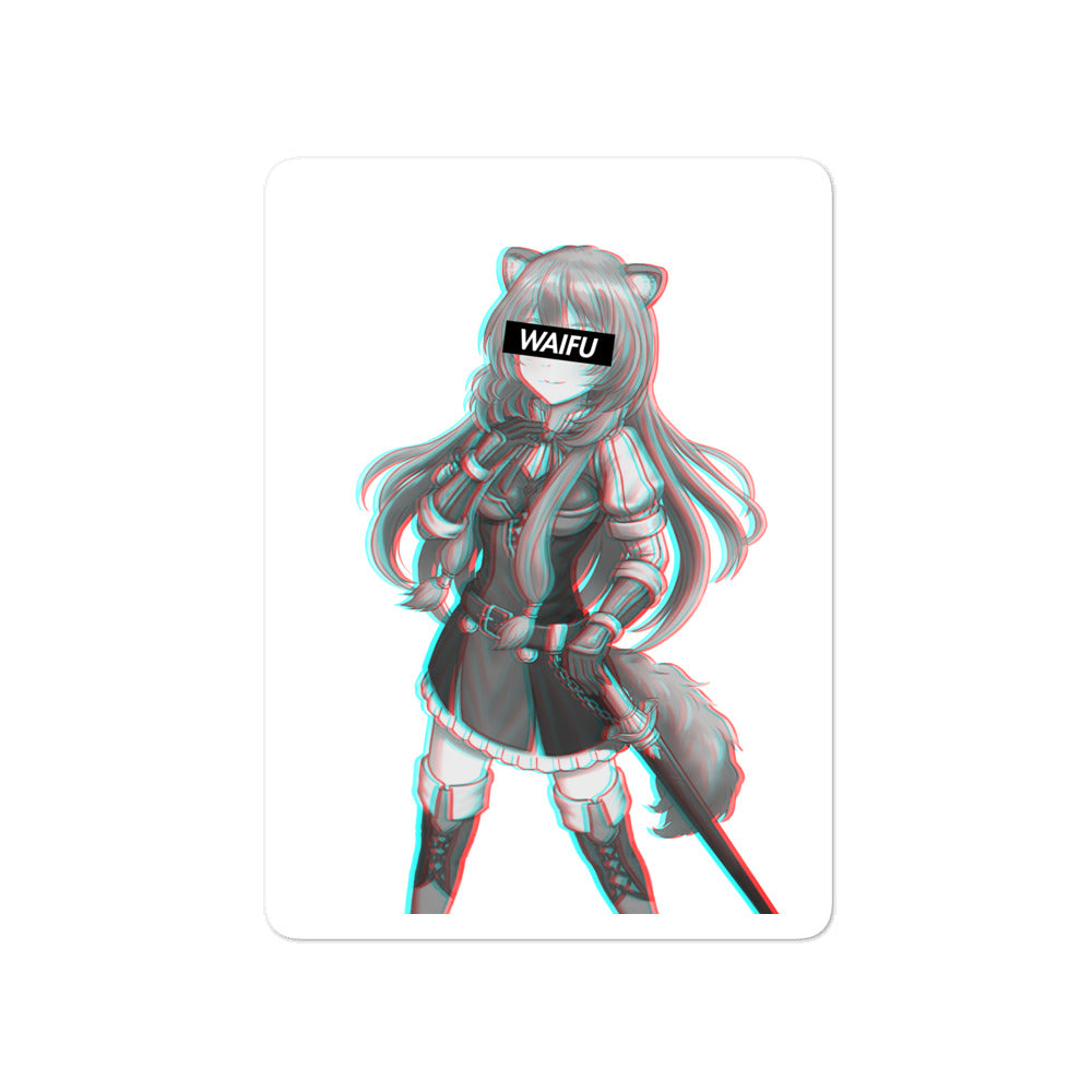 Raphtalia Waifu Material #001 Kiss Cut Premium Sticker