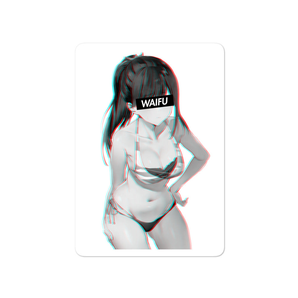 Rikka Waifu Material #002 Kiss Cut Premium Sticker