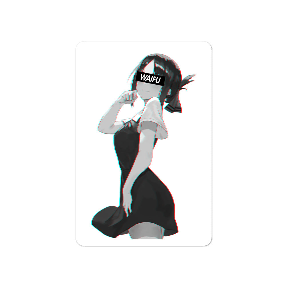 Kaguya Waifu Material #002 Kiss Cut Premium Sticker