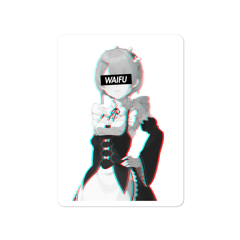 Ram Waifu Material #001 Kiss Cut Premium Sticker