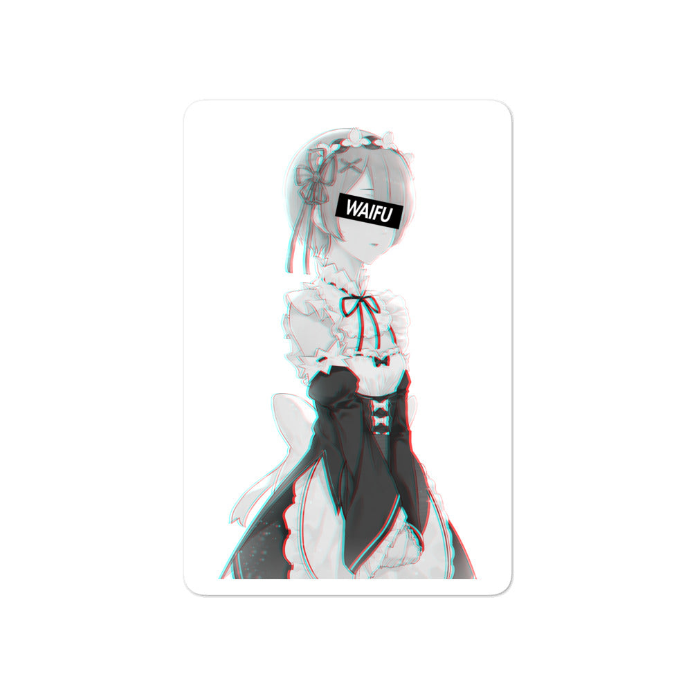 Ram Waifu Material #002 Kiss Cut Premium Sticker