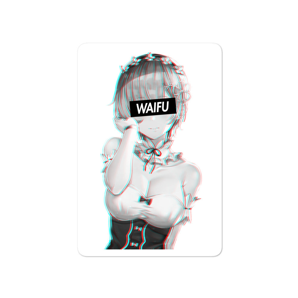 Rem Waifu Material #001 Kiss Cut Premium Sticker
