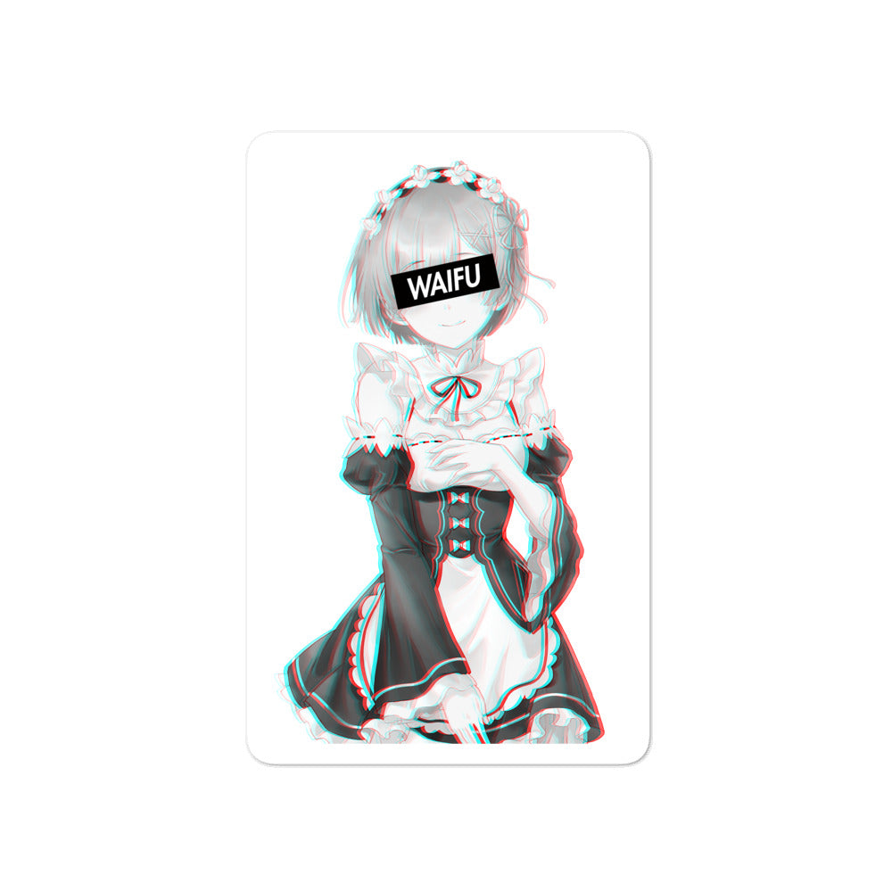 Rem Waifu Material #002 Kiss Cut Premium Sticker
