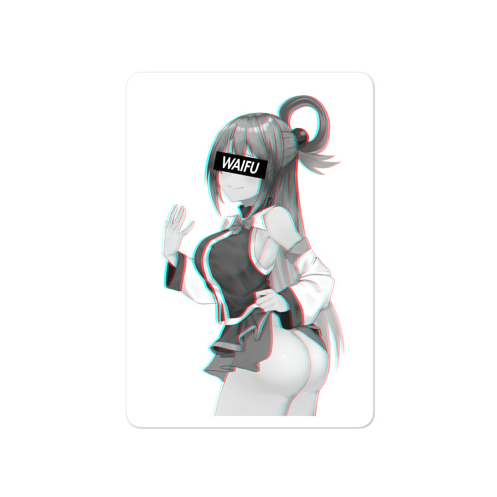 Aqua Waifu Material #003 Kiss Cut Premium Sticker