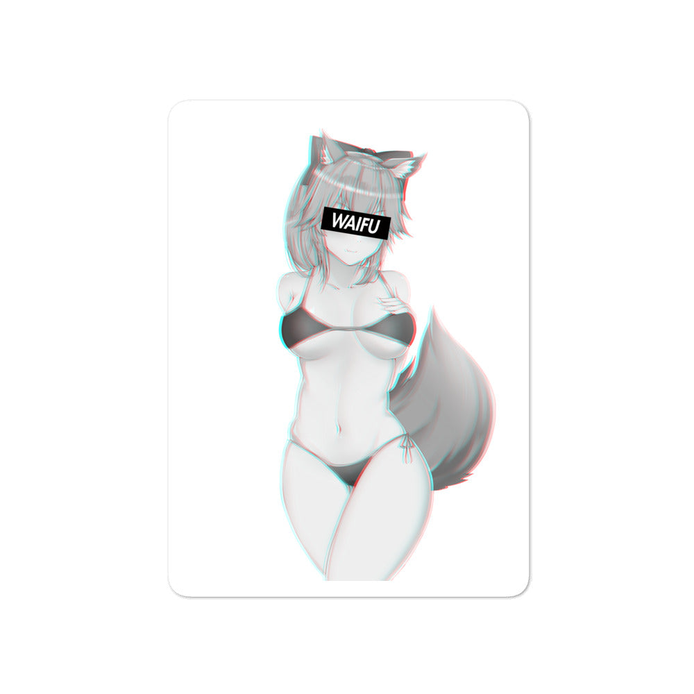 Tamamo Waifu Material #002 Kiss Cut Premium Sticker