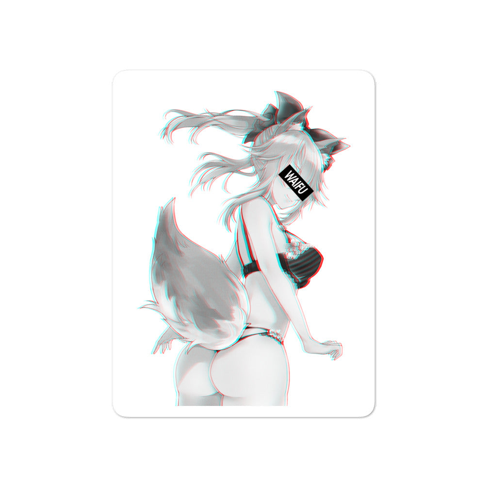 Tamamo Waifu Material #003 Kiss Cut Premium Sticker