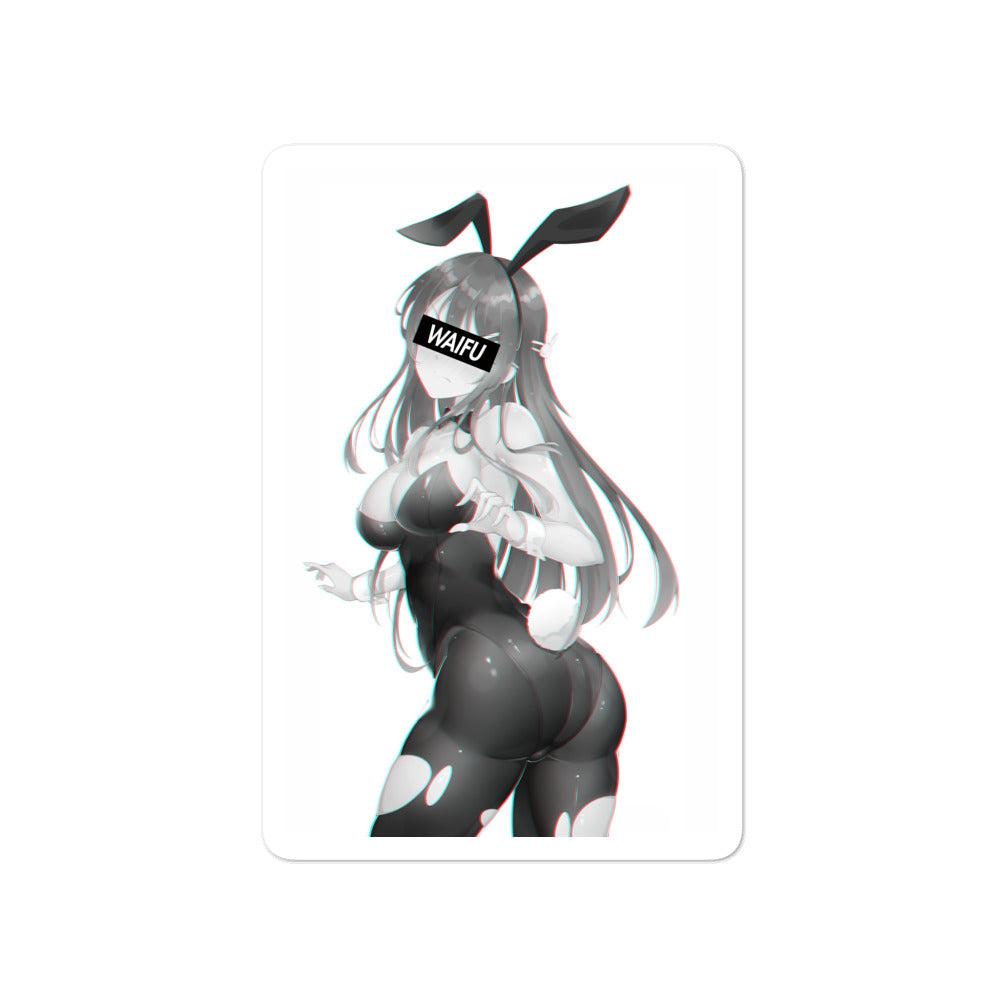 Mai Waifu Material #006 Kiss Cut Premium Sticker