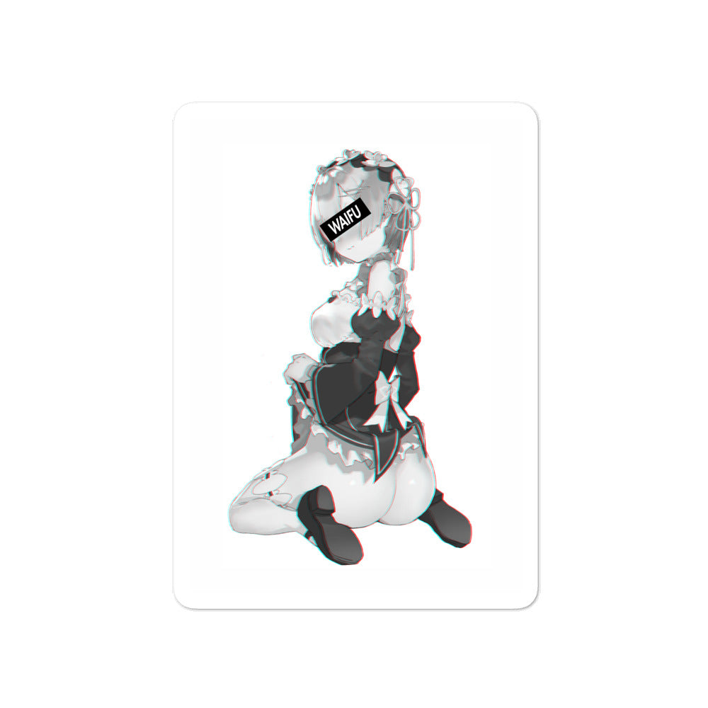 Rem Waifu Material #004 Kiss Cut Premium Sticker