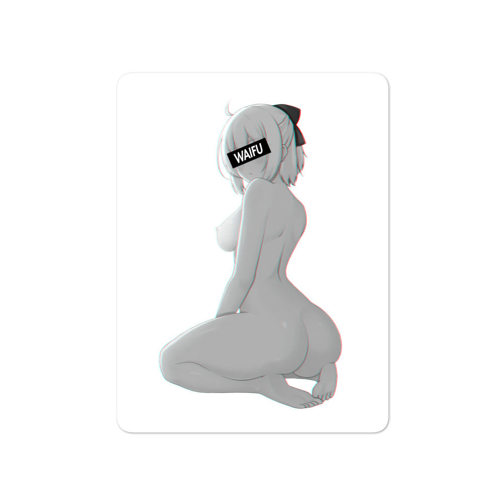 Okita Waifu Material #002 Kiss Cut Premium Sticker