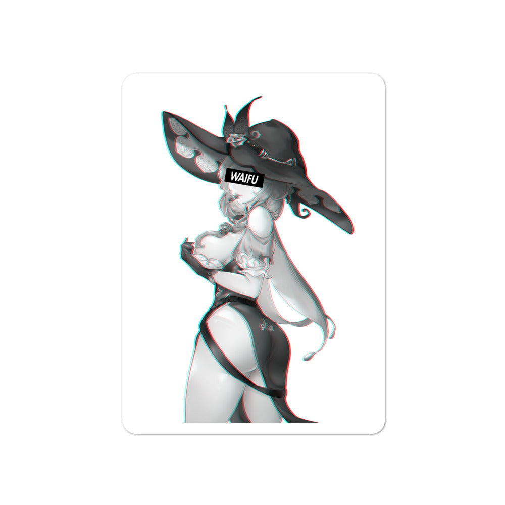 Lisa Waifu Material #002 Kiss Cut Premium Sticker
