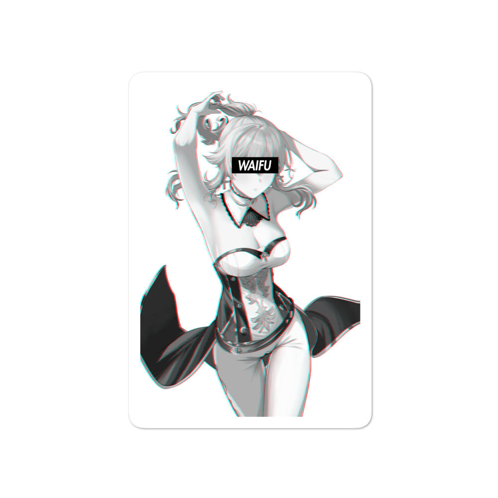 Jean Waifu Material #001 Kiss Cut Premium Sticker