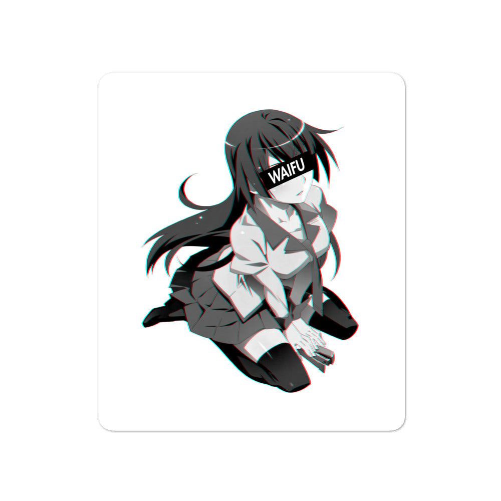 Hitagi Waifu Material #004 Kiss Cut Premium Sticker