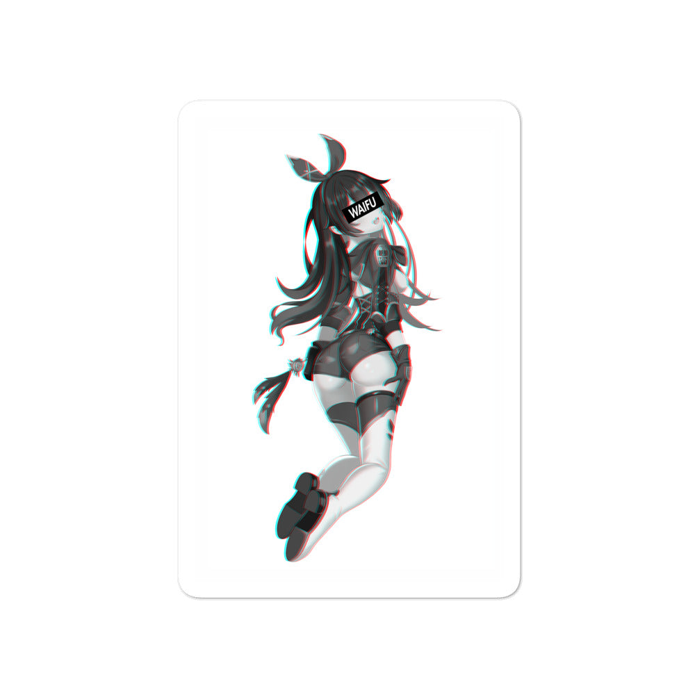 Amber Waifu Material #002 Kiss Cut Premium Sticker