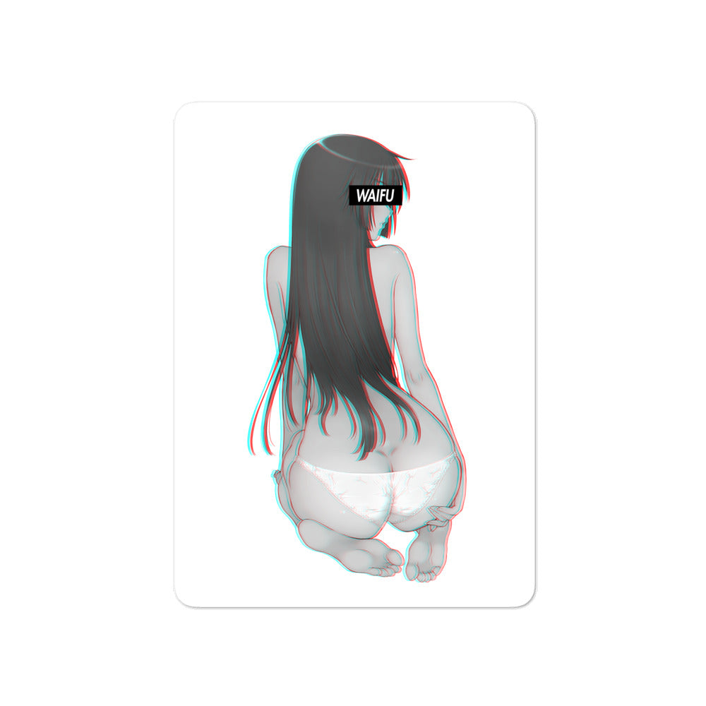 Hitagi Waifu Material #002 Kiss Cut Premium Sticker
