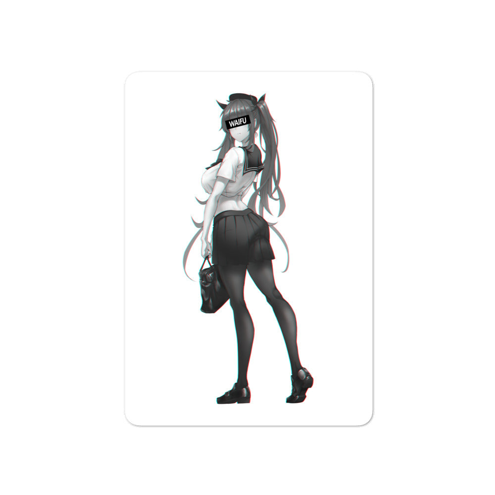 Honolulu Waifu Material #004 Kiss Cut Premium Sticker