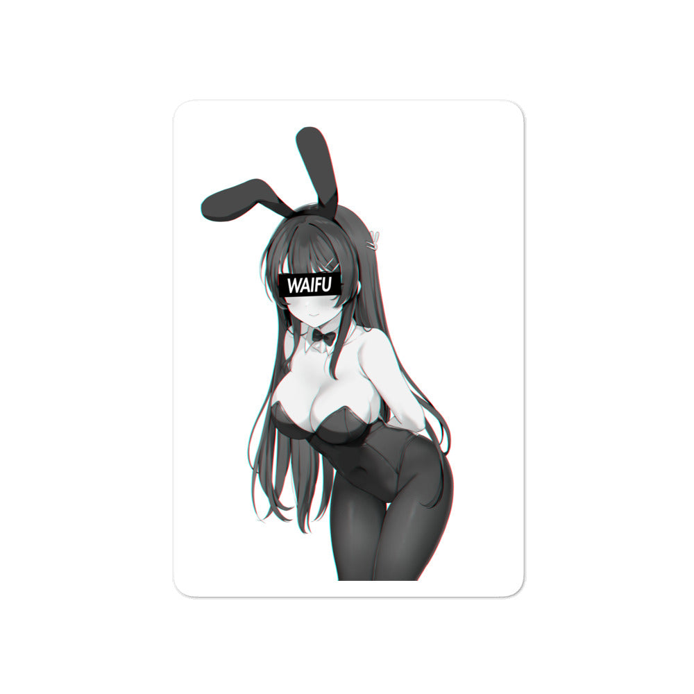 Mai Waifu Material #004 Kiss Cut Premium Sticker