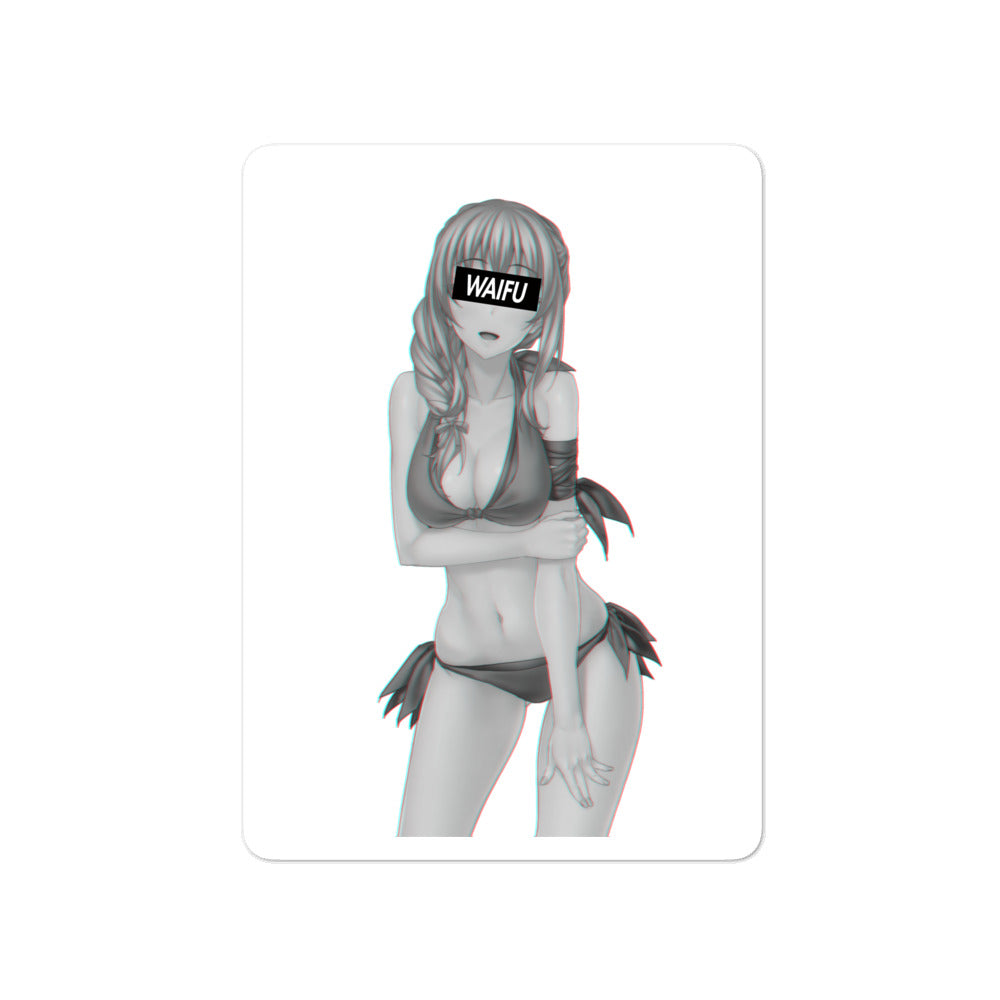 Guild Girl Waifu Material #003 Kiss Cut Premium Sticker