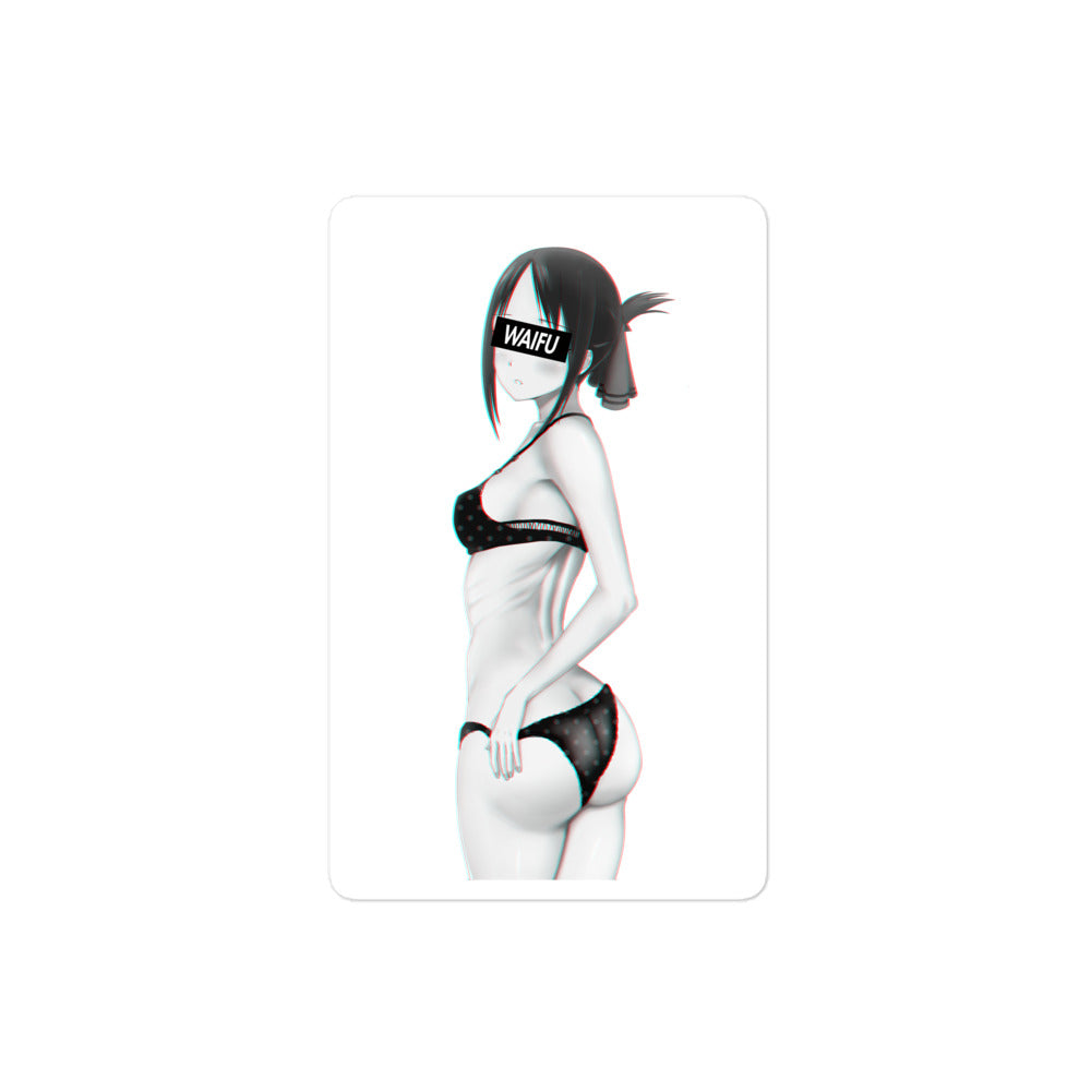 Kaguya Waifu Material #003 Kiss Cut Premium Sticker