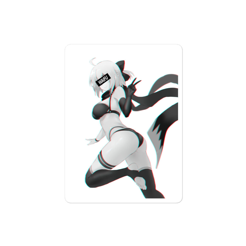 Okita Waifu Material #003 Kiss Cut Premium Sticker