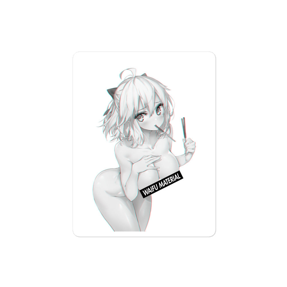 Okita Waifu Material #004 Kiss Cut Premium Sticker