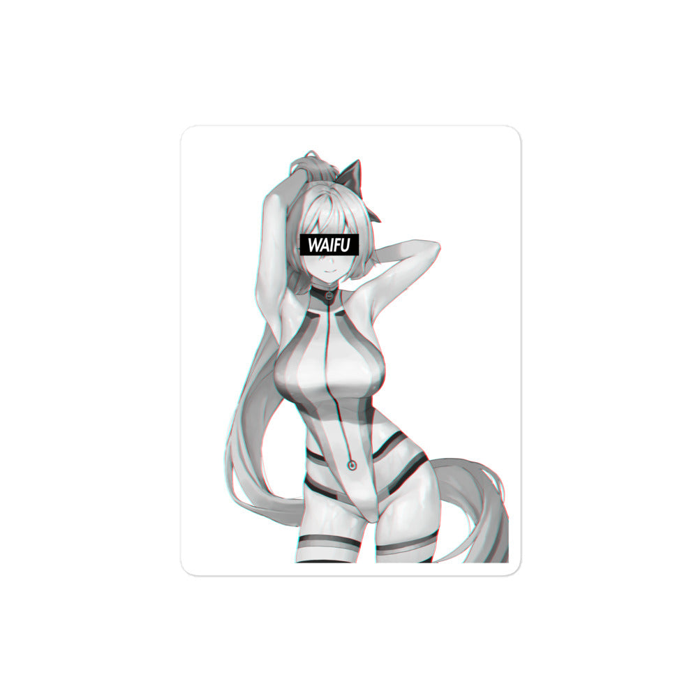 Tomoe Gozen Waifu Material #004 Kiss Cut Premium Sticker