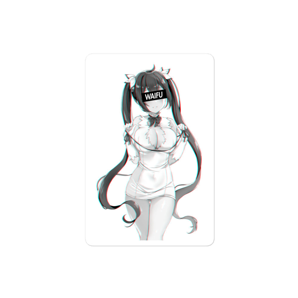 Hestia Waifu Material #003 Kiss Cut Premium Sticker