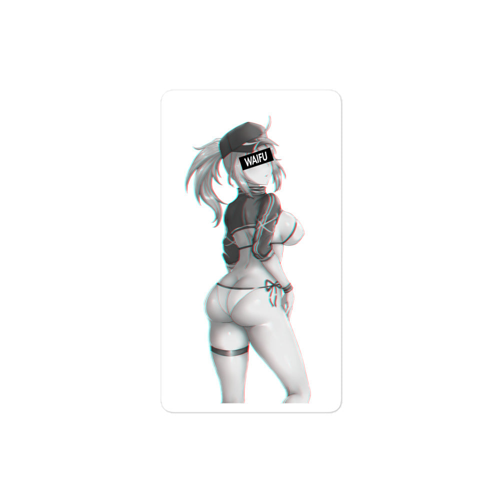 Mysterious Heroine Waifu Material #002 Kiss Cut Premium Sticker