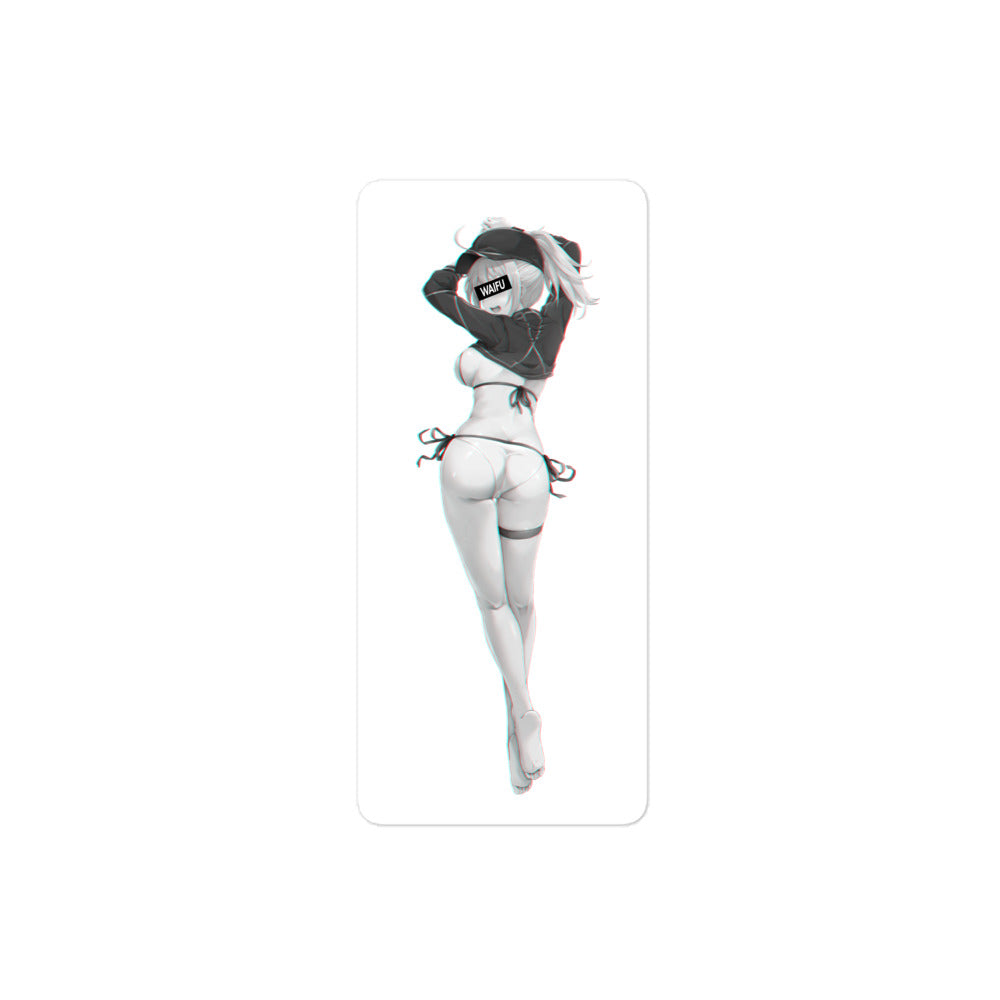 Mysterious Heroine Waifu Material #003 Kiss Cut Premium Sticker