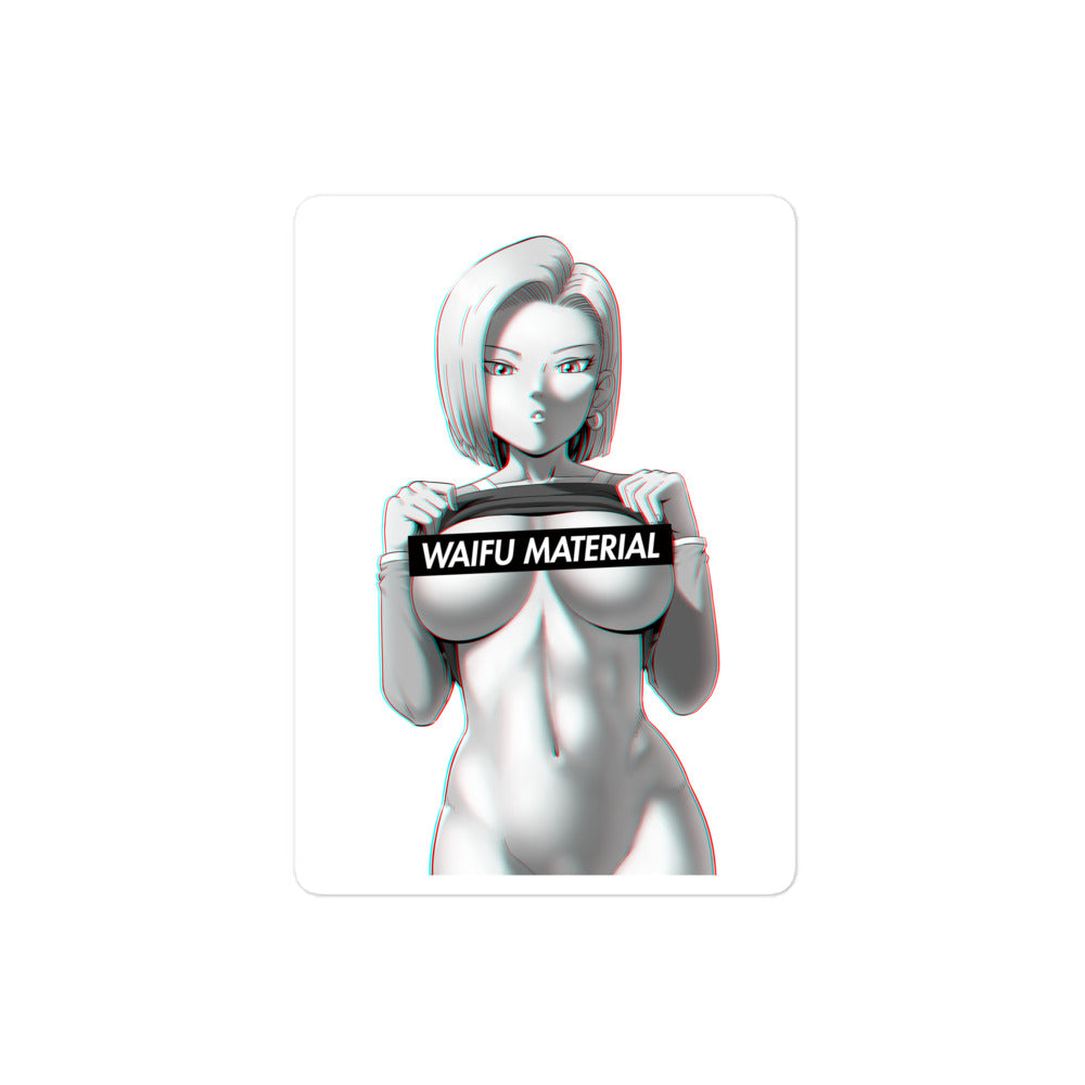 C18 Waifu Material #001 Kiss Cut Premium Sticker