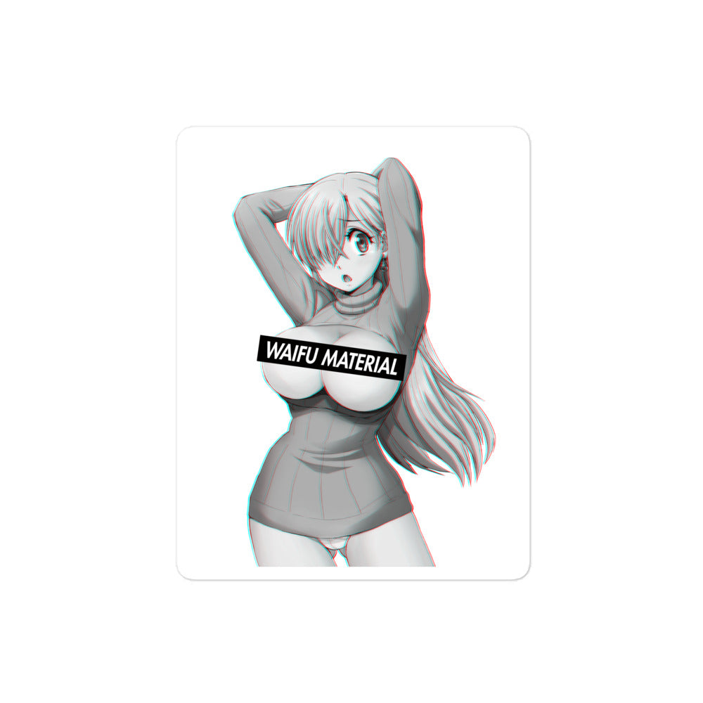 Elizabeth Waifu Material #001 Kiss Cut Premium Sticker