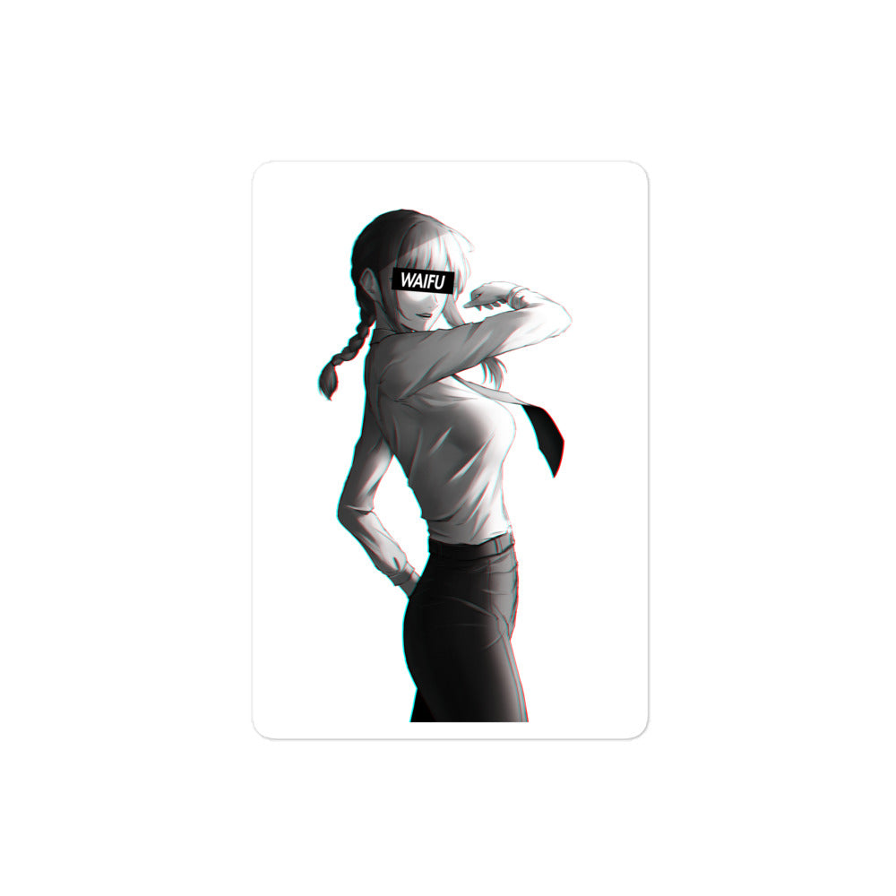 Makima Waifu Material #002 Kiss Cut Premium Sticker