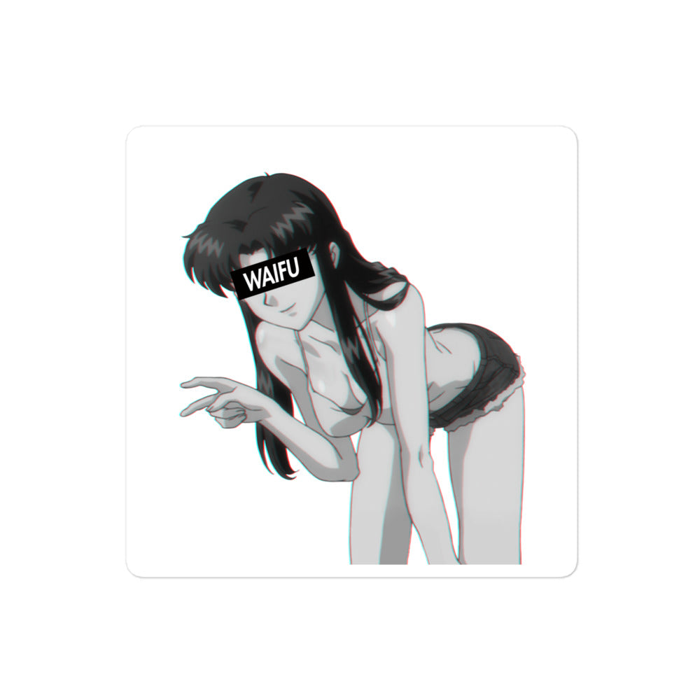 Misato Waifu Material #003 Kiss Cut Premium Sticker